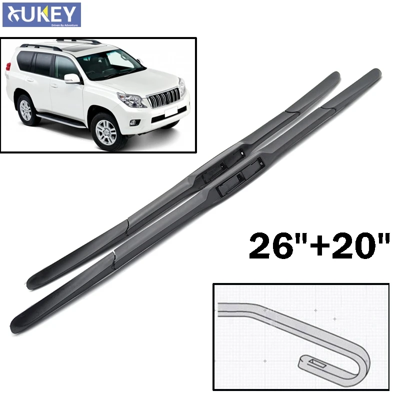 Xukey Front Window Windscreen Wiper Blades For Toyota Prado J 150 2017