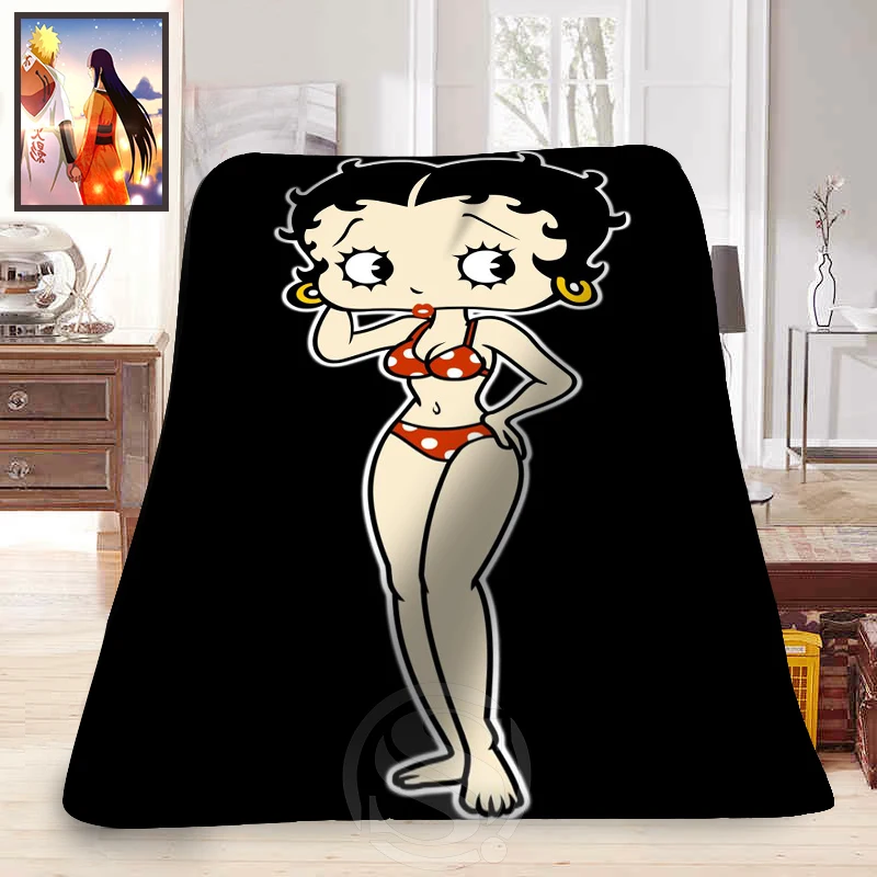 F315 betty boop Новое обычное украшение для дома товары спальни мягкое одеяло LFU89|fleece
