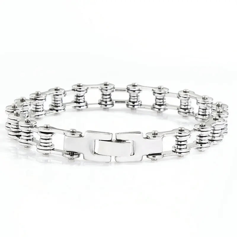 MD браслет в стиле "панк" мотоцикл комплект застежек на украшения велосипедный браслет Нержавеющая сталь браслет