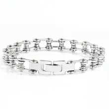 MD браслет в стиле "панк" мотоцикл комплект застежек на украшения велосипедный браслет Нержавеющая сталь браслет