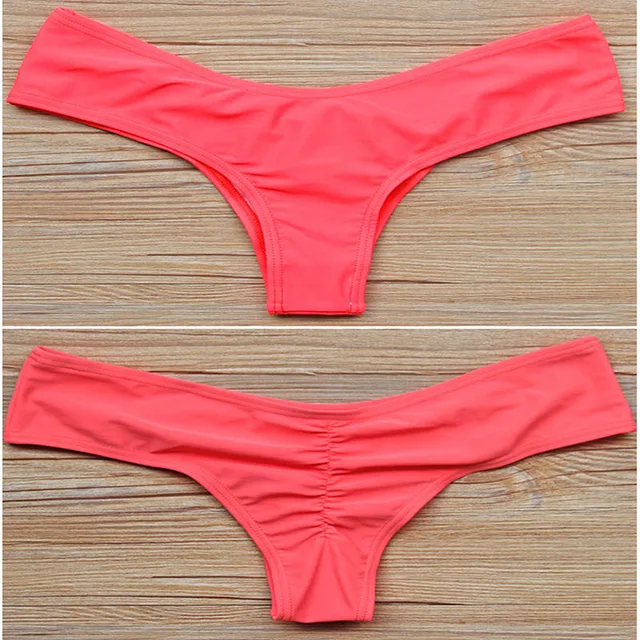 Cheeky Brazilian Scrunch Bikini Bottoms Womens Swimsuits Push up Hips ...