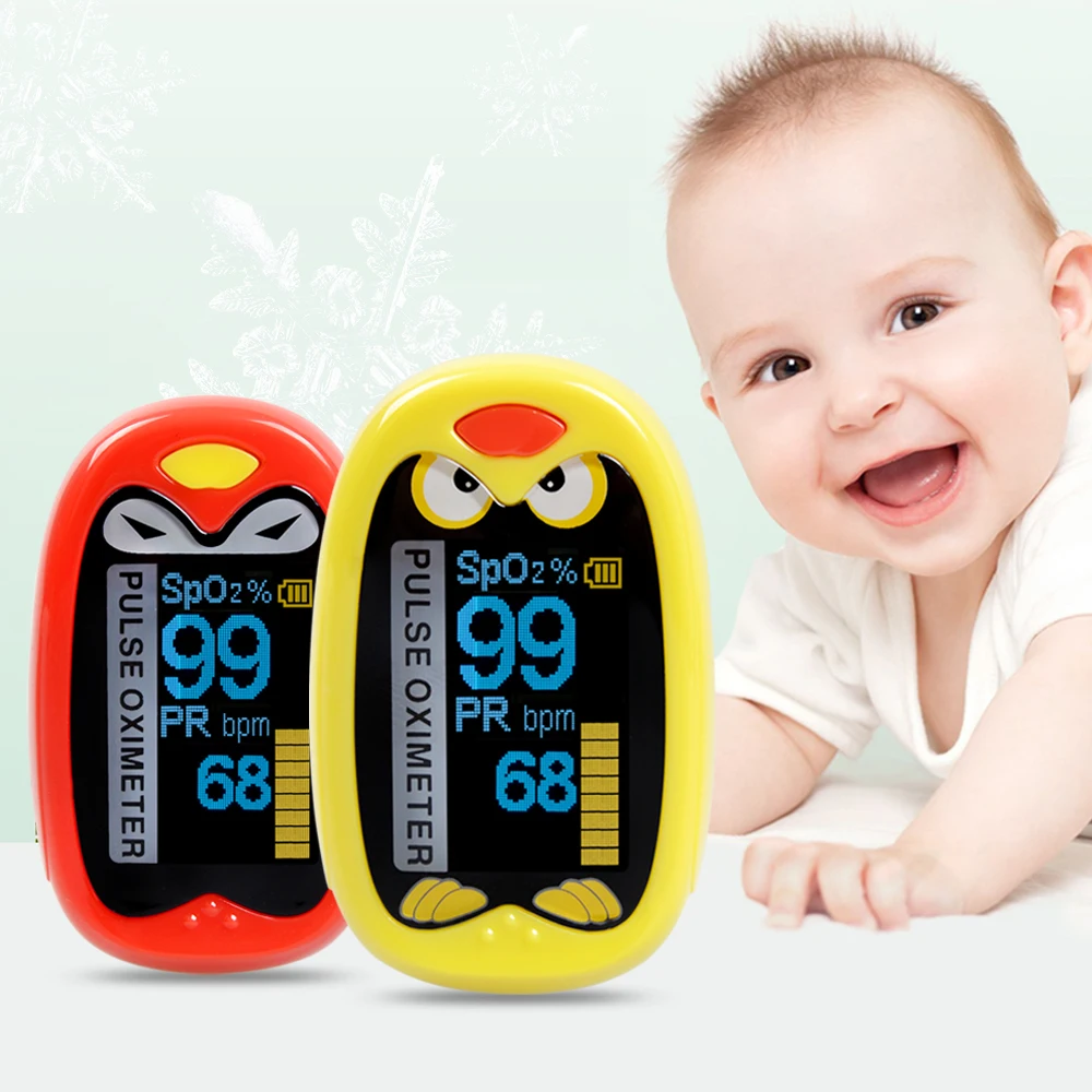 Infant Finger Pulse Oximeter Pediatric Pulsoximeter for Children Kids