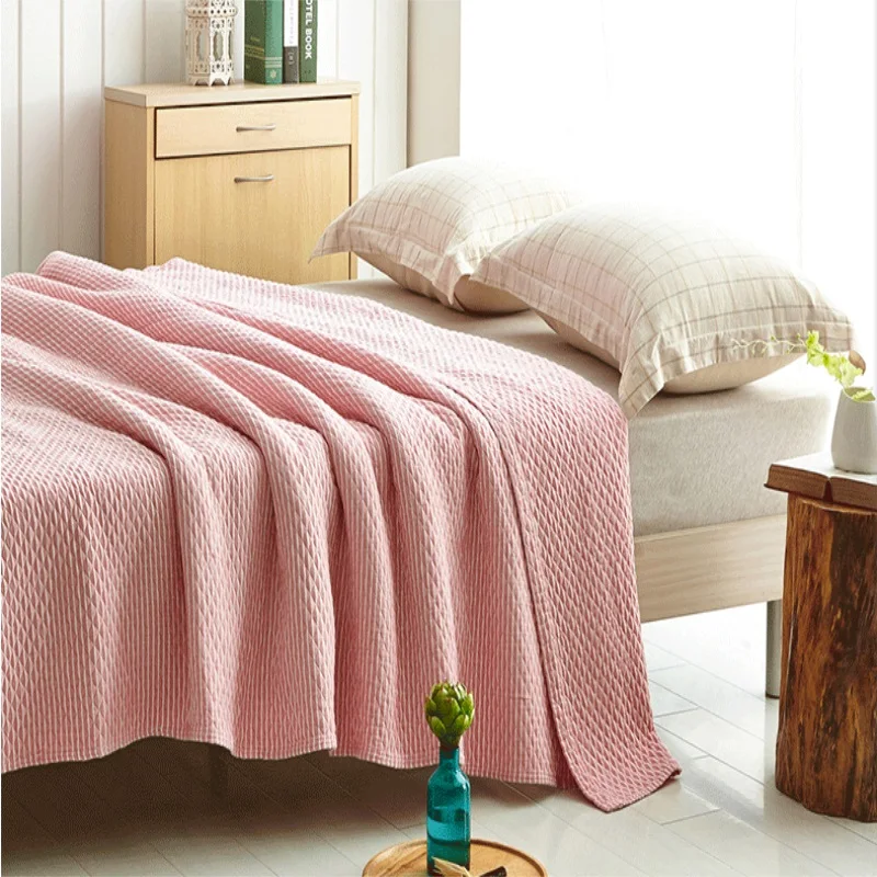 Household Items Cotton Striped Blanket Summer Blanket 150 * 200cm