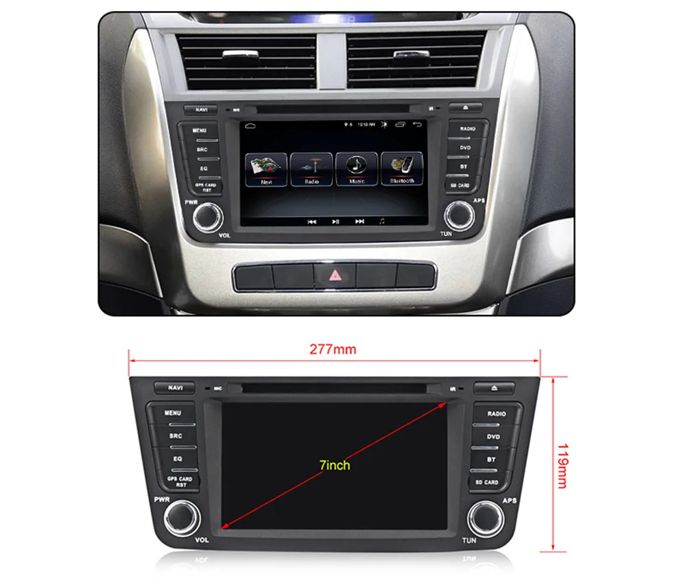 Top NaviFly Android 8.1 car stereo radio gps for GEELY Emgrand GX7 EX7 X7 auto dvd multimedia player head unit with WIFI BT 2 din 5