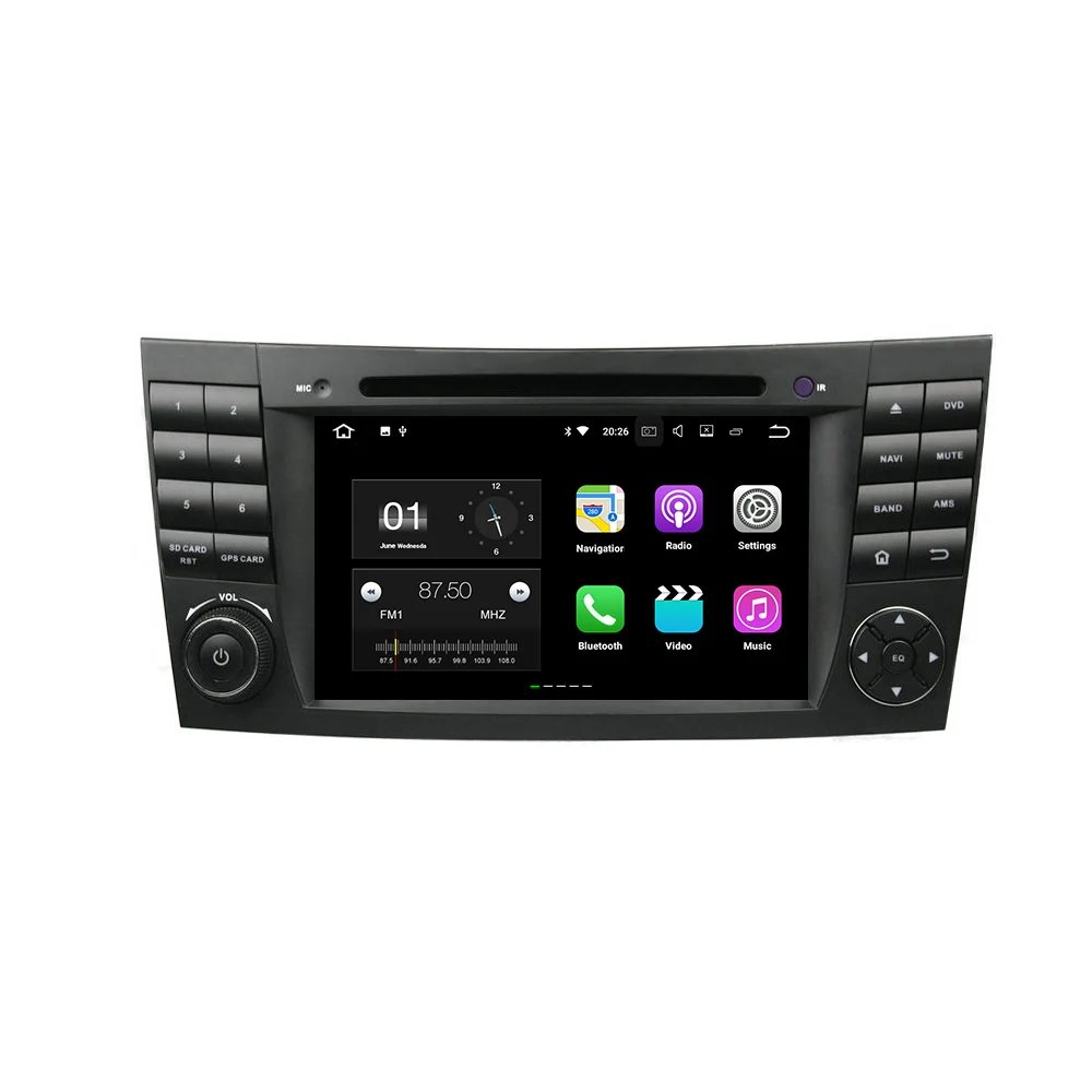 Discount KLYDE 7" 2 Din Android 8.1 Car Radio For BENZ E-Class W211 CLS W219 G-Class DVD Player Stereo Audio Multimedia Player 2
