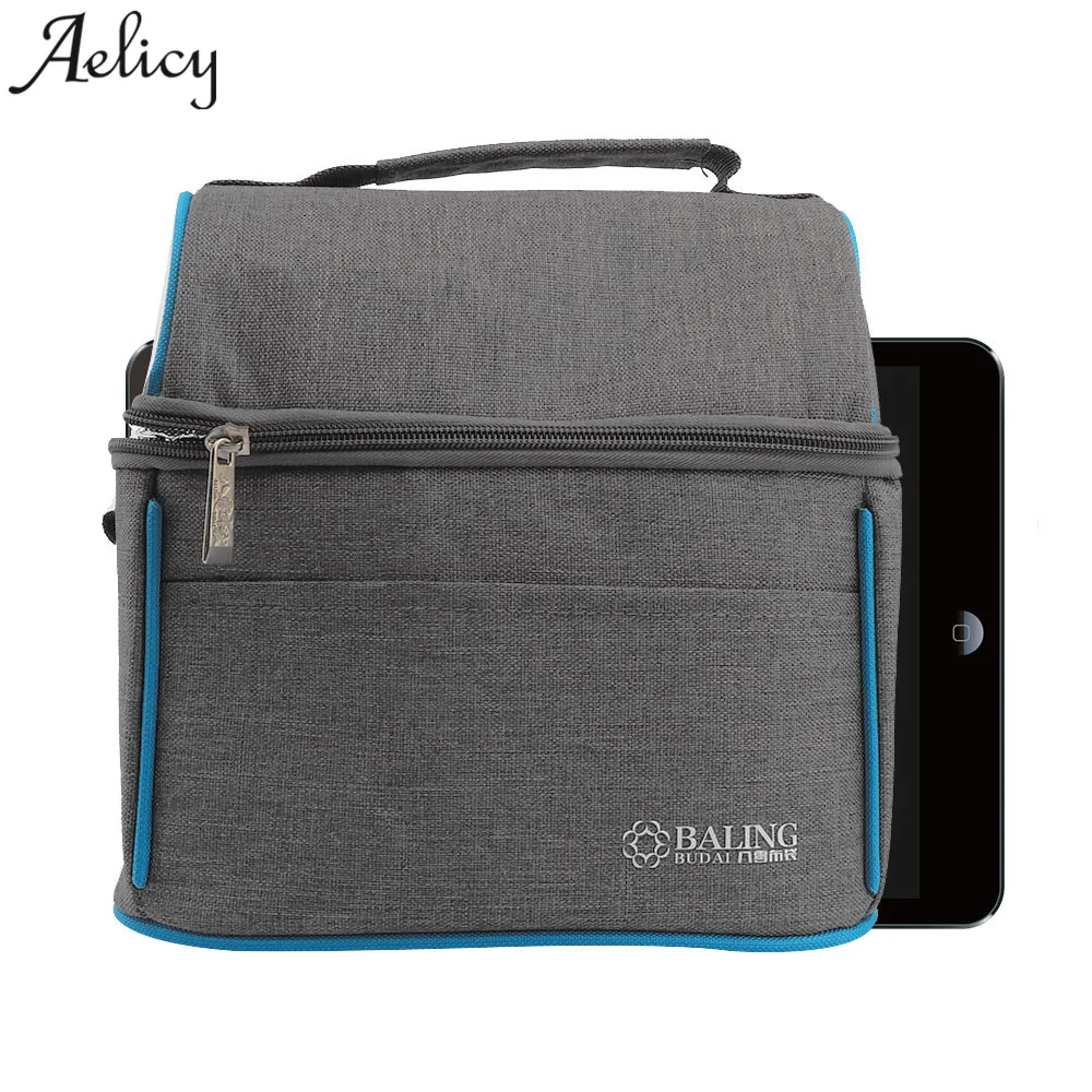 

Aelicy Thermal Insulation Cooler Lunch Bag Fresh Keeping Ice Pack Food Fruit Container Picnic Bento Box bolsa termica lunchbox