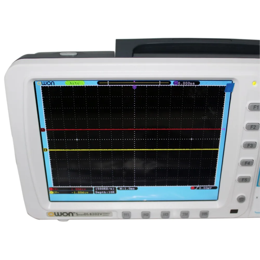 OWON 100 МГц осциллограф SDS7102V 1 г/локон большой 8 &quotLCD LAN + VGA батарея сумка 3 года