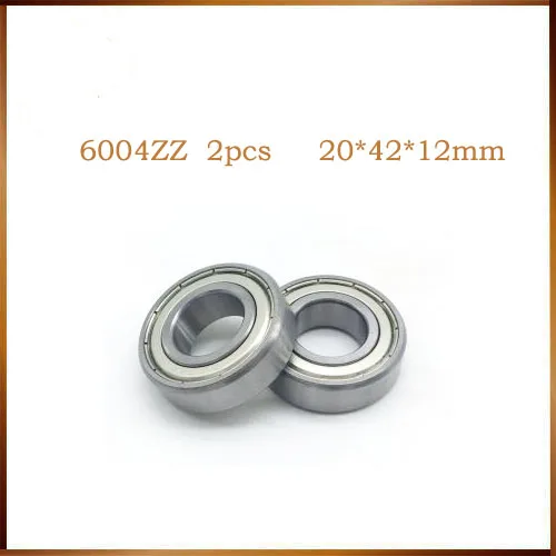 10pcs 6004zz 20x42x12mm miniature deep groove ball bearing 20*42*12mm