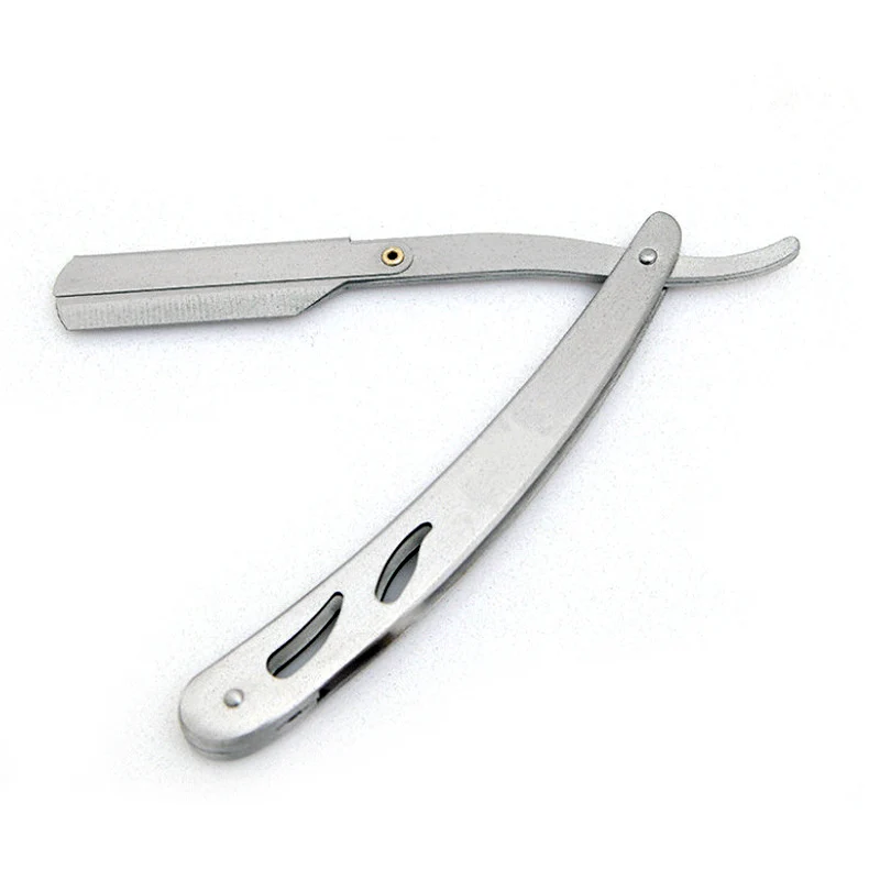 1 Набор, мужские прямые парикмахерские стальные бритвы, складной нож для бритья, инструменты для удаления волос