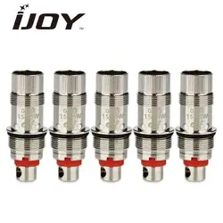 5 шт. Оригинал IJOY эльф распылитель core 0.5ohm/0.7ohm для 15 Вт-35 Вт бак эльф катушки для IJOY эльф sub Ом Танк замена катушки