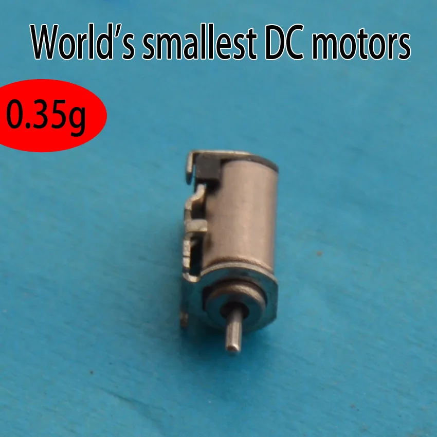 

free shipping 10PCS World's smallest DC motors 0.36 g weight of DC motors 3 * 4 * 7MM ultra-miniature rotor motors