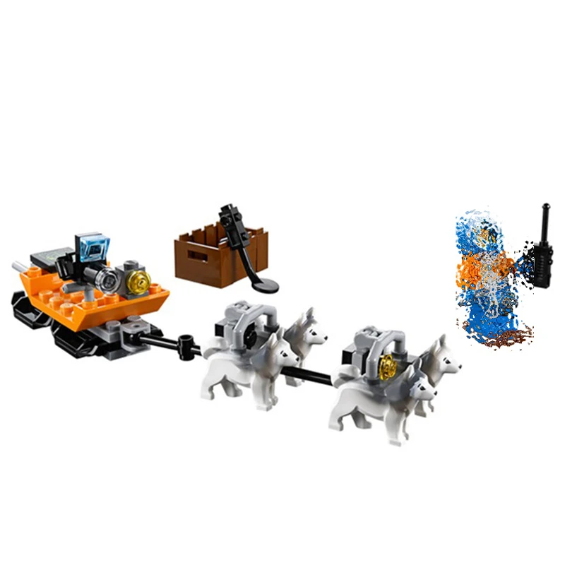 Bela 10439 Arctic Helicrane CITY Set вертолет Хаски модель строительные блоки 273 шт