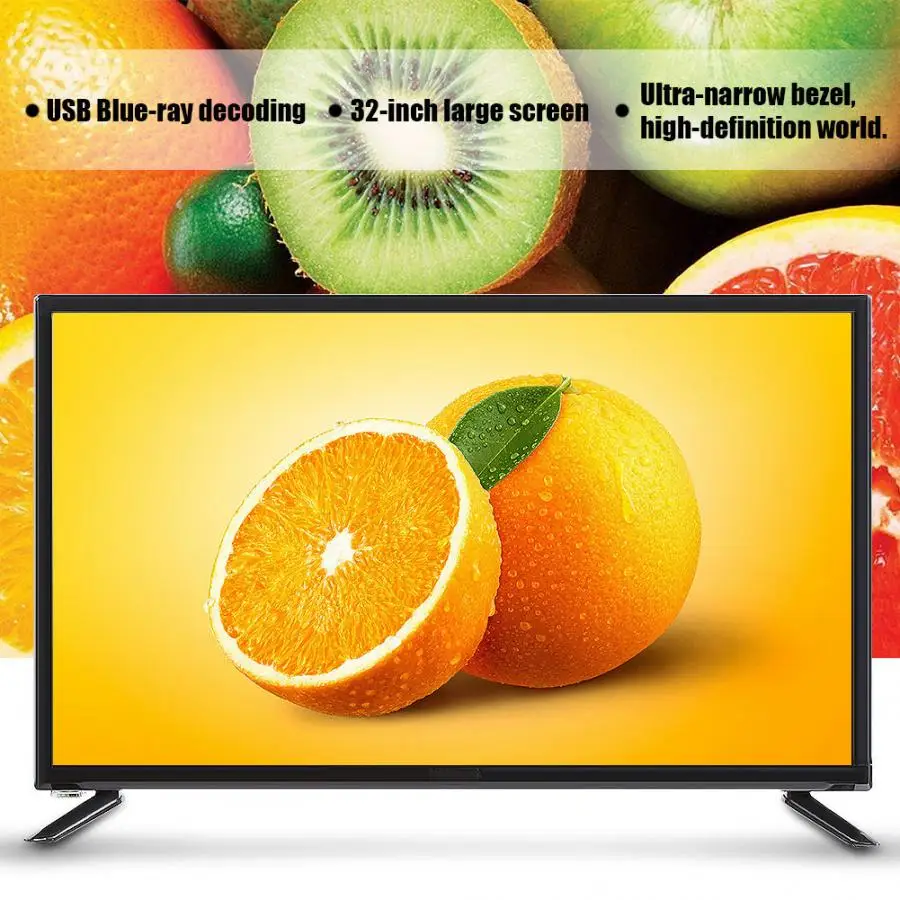 4" tv HD 1080P lcd телевизор DVB-T2 плоский экран lcd Smart tv черный tv Edition 75 Вт 60 Гц HDR в режиме реального времени с HDMI/USB/RF/AV портом