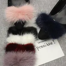 1 пара/лот) Новые норковые волосы банты можно удалить обувь декоративные аксессуары