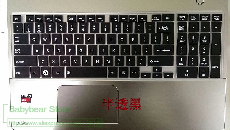 15,6 дюймов Силиконовая клавиатура для ноутбука Защитная крышка для Toshiba Satellite E55 L50 M50-A S50 L855 L870 L850