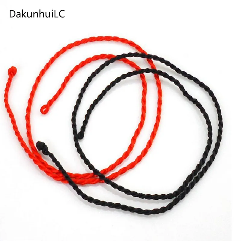 

1pc Lucky Fashion Red Necklace Twist Rope Bracelet for Women Adjustable Handmade Jewelry Lovers Diy Joyas Men String Line 2019