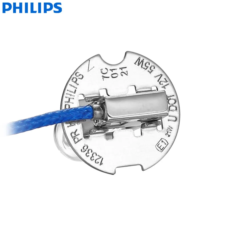 10개입 필립스 비전 H3 12V 55W PK22s 12336PRC1 +30% 더 밝은 오리지널 라이트 자동차 안개등 OEM 자동차 헤드 전구 도매 팩