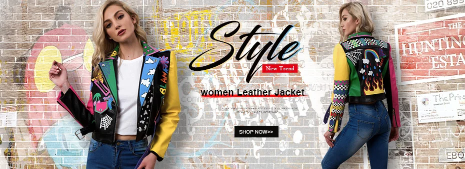 Großhandel LORDXX Bunte Regenbogen Jacke Frauen 2018 New Fashion Print Gelb Sleeve Straße Kurze Lederjacke Reißverschluss Motorrad Mantel Von Vikey10, Großhandel LORDXX Bunte Regenbogen Jacke Frauen 2018 New Fashion Print Gelb Sleeve Straße Kurze Lederjacke Reißverschluss Motorrad Mantel Von Vikey10,