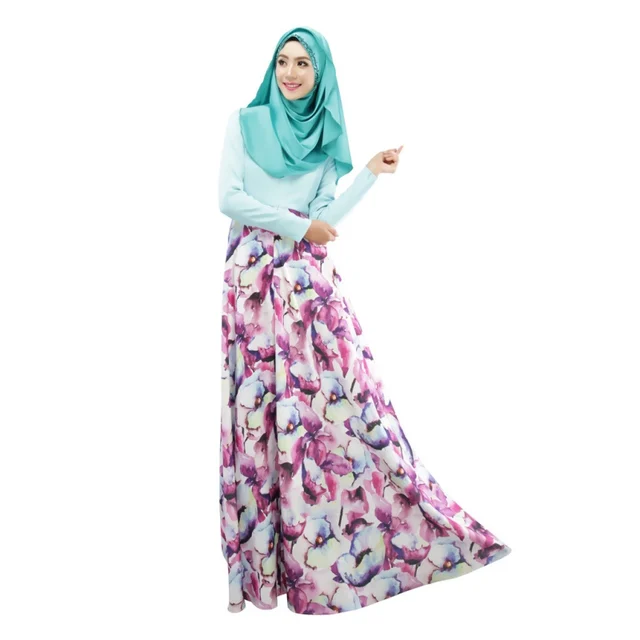 2018 Женская Кафтан Абая, головной платок мусульманская праздничная ... Мусульманская Женская Одежда