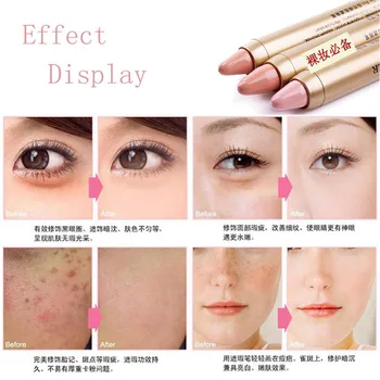 

4 Colors Gold Tube Concealer Foundation Base Make Up Cover Pro Concealer Contouring Modification Of The Skin Concealer For Face