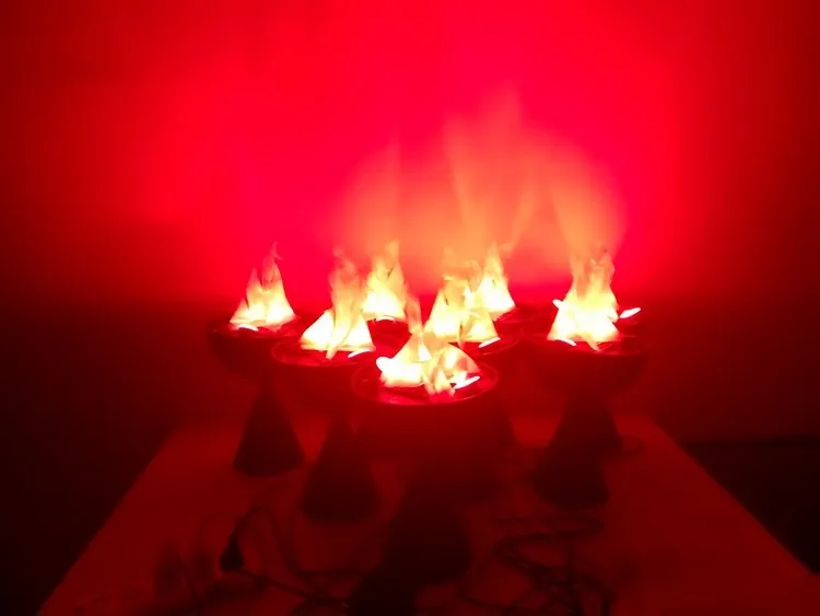 

real life takagism games props escape room Human induction Flame lamp organ props products game escape room game