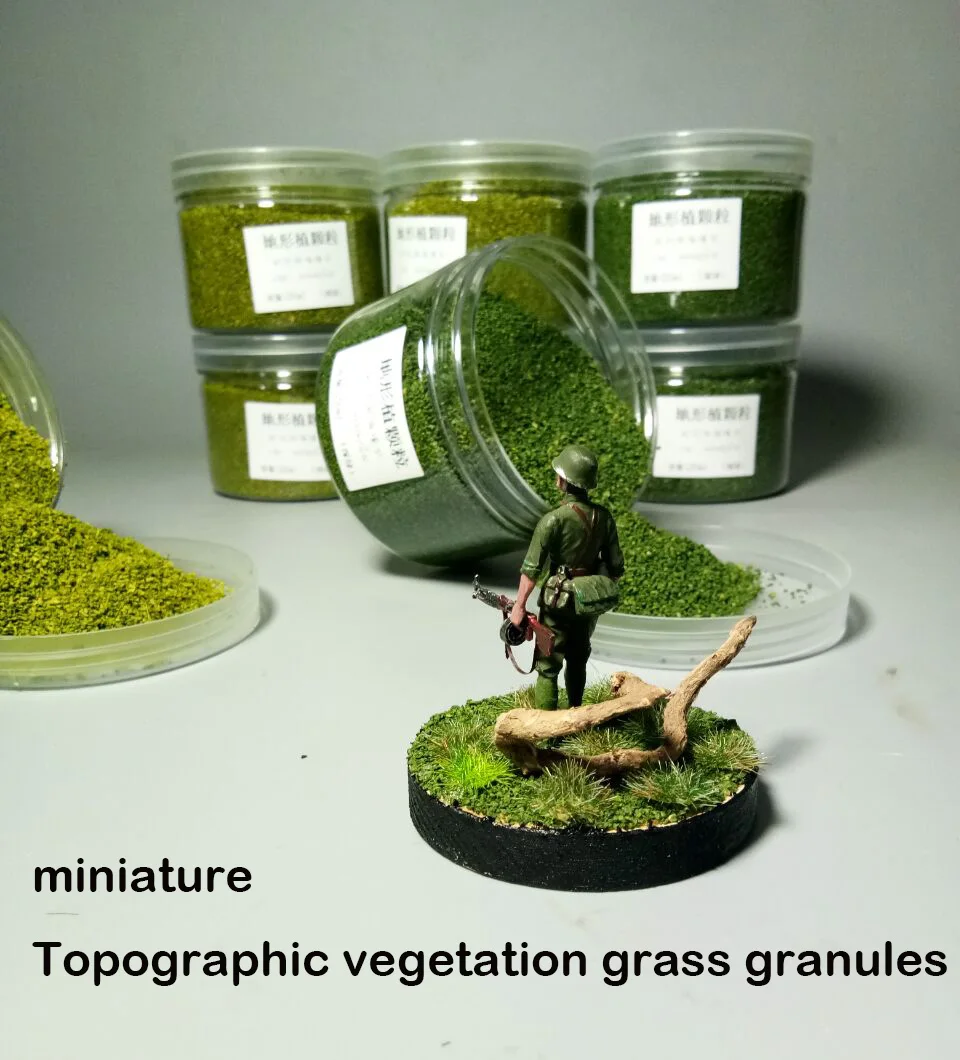 

miniature Model Grass particles of topographic vegetation DIY Production of Train Sand Table Building 250ml