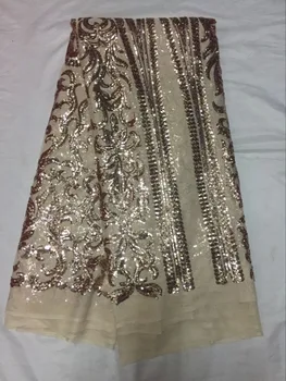 

dry lace fabric CiCi-023 with sequins fancy french lace net fabric with sequins latest designs for party dress