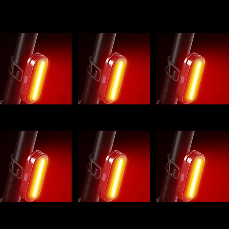 Фонарик инструменты крепления светодиодный задние фары USB Перезаряжаемый 6 режимов ночной Велоспорт Спорт Удобный
