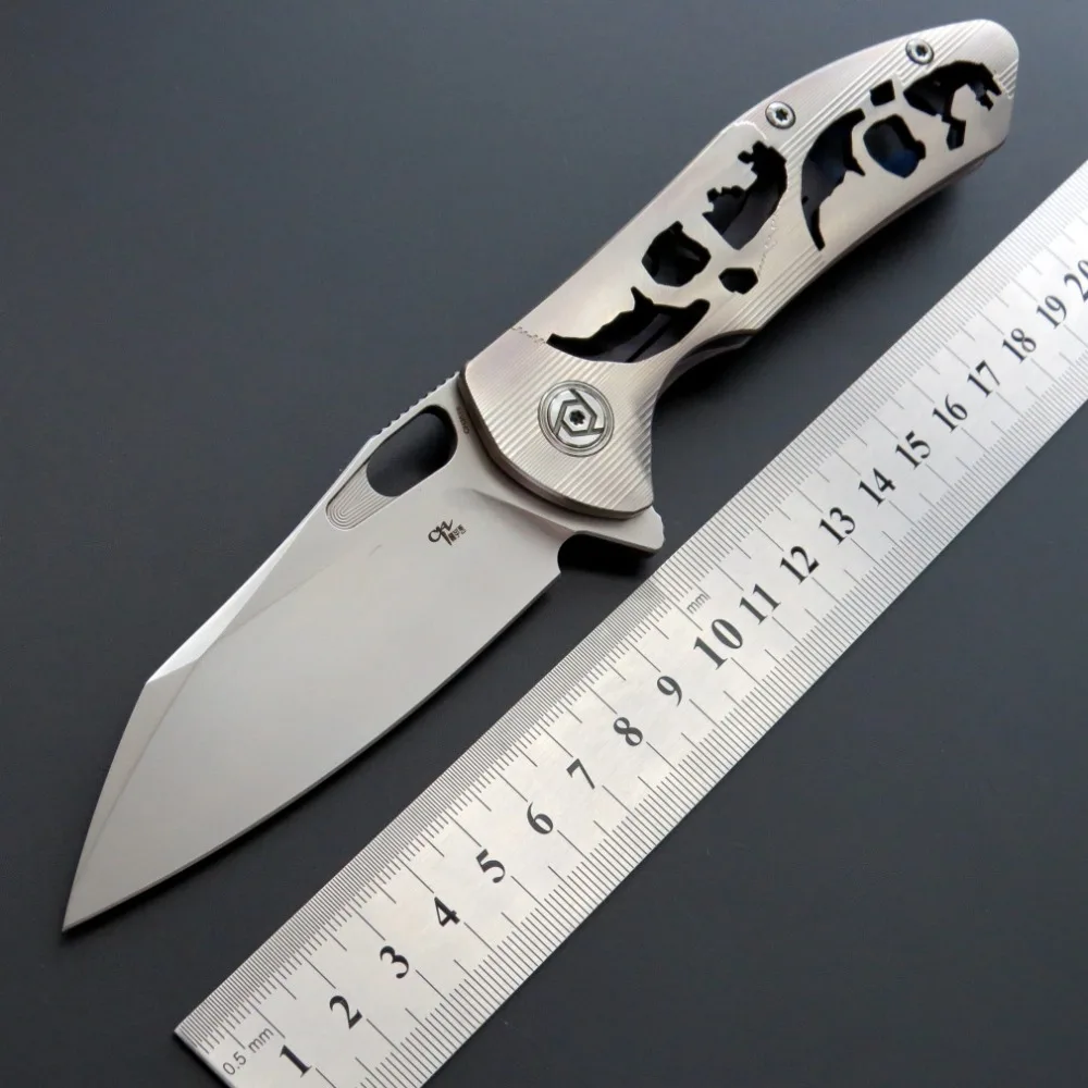 Eafengrow CH3515 Флиппер складной нож S35VN лезвие шарикоподшипники TC4 Ручка Кемпинг Охота карманные ножи Открытый EDC инструмент