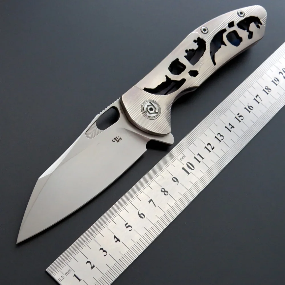 

Eafengrow CH3515 Flipper folding knife S35VN Blade ball bearings TC4 handle camping hunting pocket Knives Outdoor EDC tool