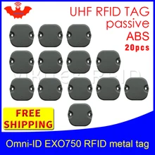 UHF RFID металлическая бирка omni-ID EXO 750 915 м 868 МГц Impinj Monza4QT EPC 20 шт. Прочный ABS смарт-карта пассивные RFID метки