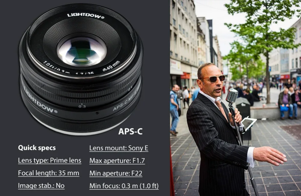 35mm F1.7 Prime Lens for Sony 04