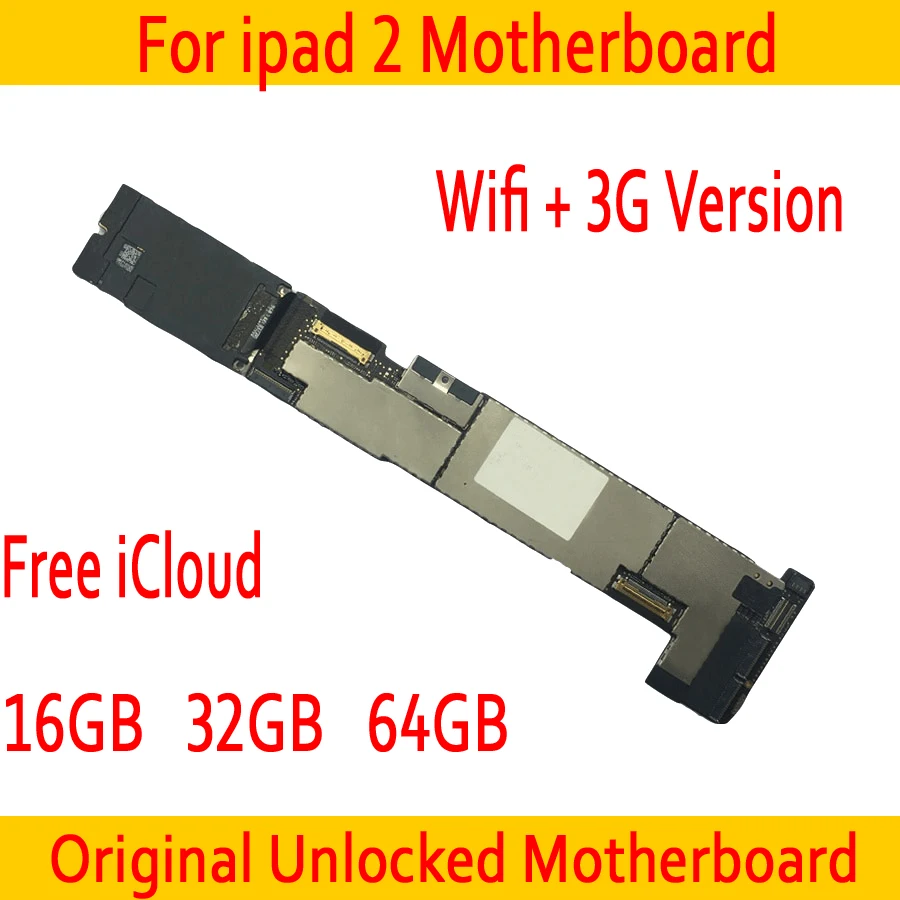 

16GB 32GB 64GB for iPad 2 Wifi+3G Version Motherboard with IOS System,Original unlocked for iPad 2 Wifi+3G Version Mainboard