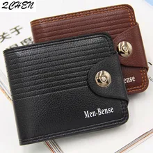 men's wallet Fashion 2019 Mens Wallet with Coin Bag Zipper Small Money Purses New Design Dollar Slim Purse Money Clip Wallet 480