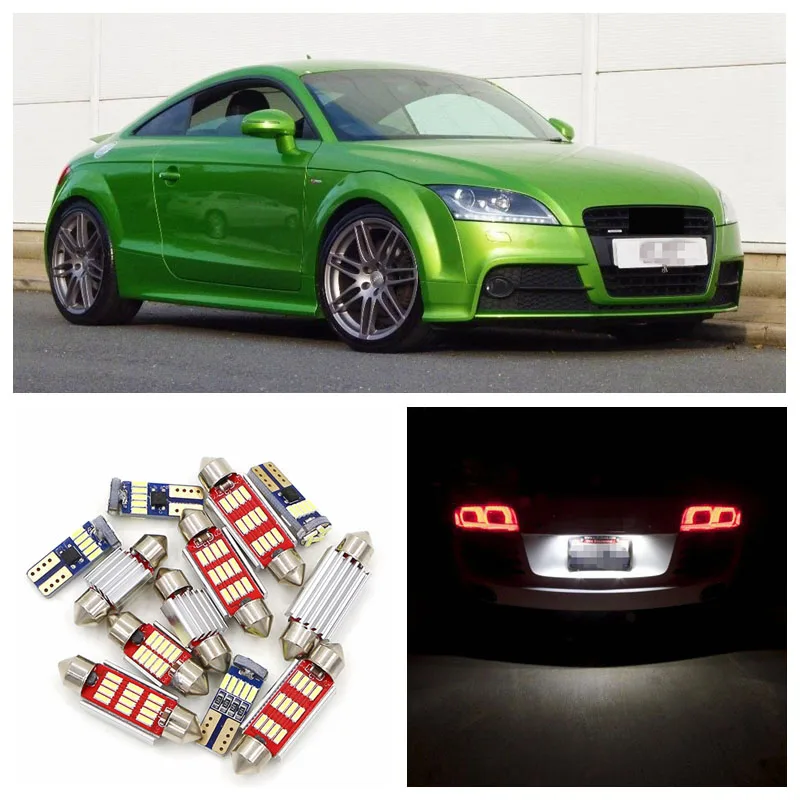 Us 14 63 39 Off 12 Stucke Weiss Canbus Auto Super Helle Led Gluhbirne Interior Package Kit Fur 2009 2012 Audi Tt Mk2 Karte Trunk Tur Handschuh Box