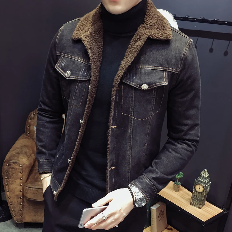 wool coat with jeans