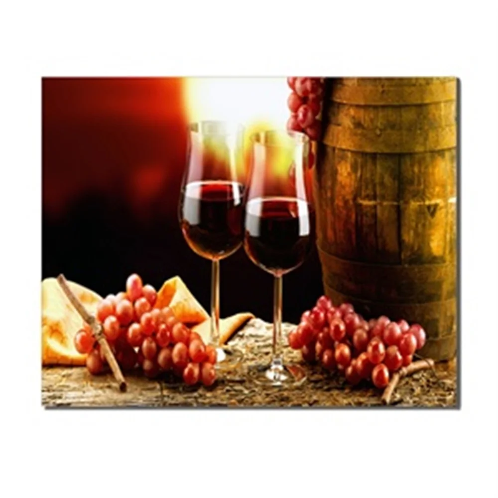 

Fruit Grape Wine Romantic Countryside Home Decoration Wall Artwork for Living Room Bedroom Canvas Oil Painting Wall Pictures