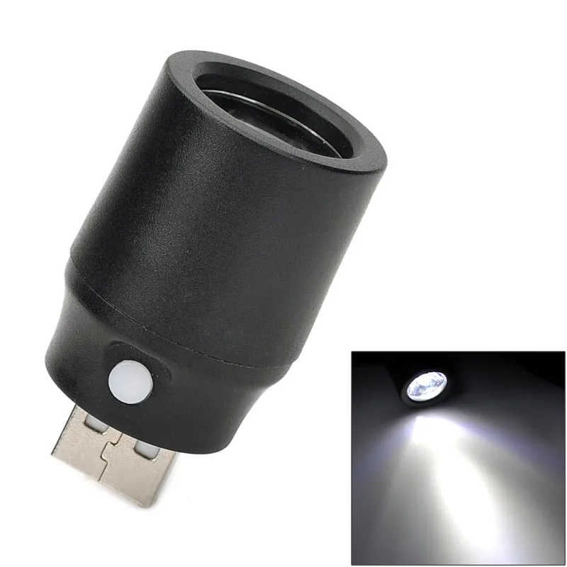 

USB Powered Portable 1W 100lm White Light LED Lamp USB Lamp Power Bank Light LED Torchlight Night Light Book Lamp w/ Switch