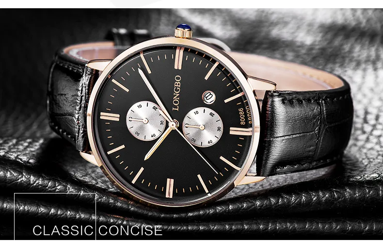 LONGBO Элитный бренд 2017 для спорта и отдыха Для мужчин наручные часы пару часы военные кварцевые часы кожа пара Mujer подарки 80086