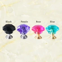 Crystal Glass 24mm Diamond Furniture Handles Hardware Drawer Wardrobe Kitchen Cabinets Fashion Cupboard Door Pull Knobs modern modular kitchen furniture customized made kitchen cabinets kitchen unit modular kitchen designs