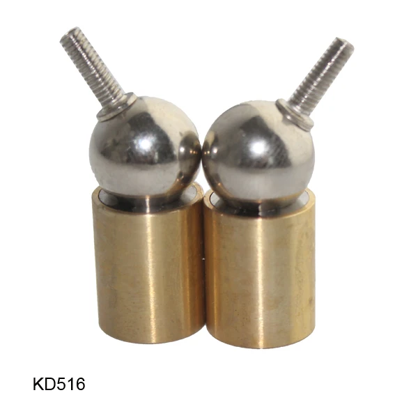 3d printer socket connection Steel ball Brass rod end with thread hole permanent universal magnetic ball joint (7)