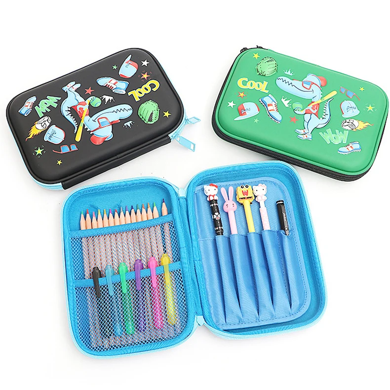 

Large Dinosaur Pencil Case for Boys Stationery Big Anime Pen Box for Kids Pen Case C16 D40