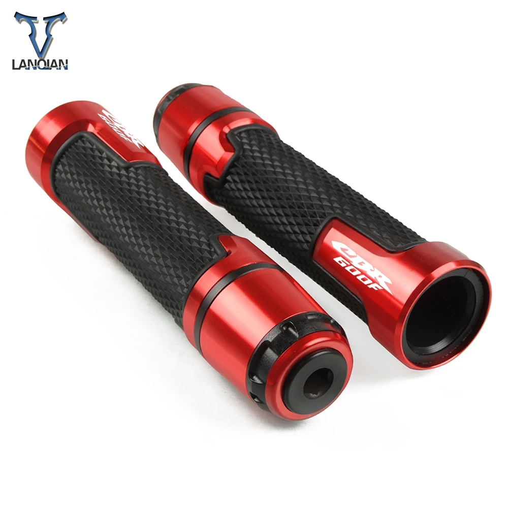 7/8'' Motorcycle Aluminum Plastic Handle Grips With Logo For HONDA CBR600F CBR 600F 1991 1992 1993 1994 1995-2007 2011 2012 2013