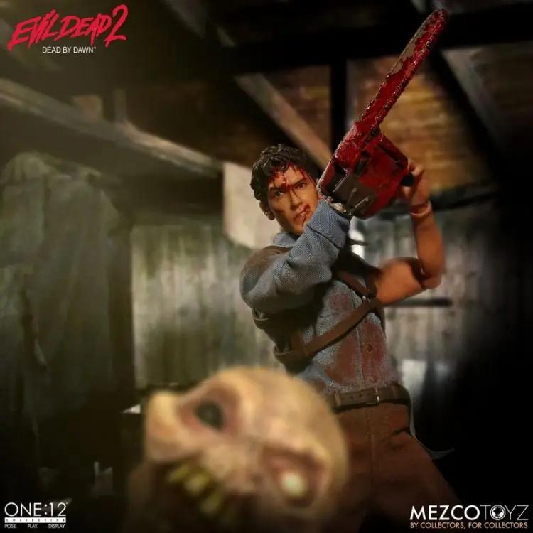 Mezco Toyz 76510 1/12 Evil Dead 2 Ghost Play ASH Коллекция фигурка для фанатов хобби и подарок на праздник 17 см