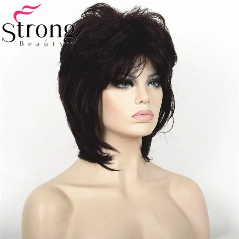L-1943A #2SP99T black with Deep Wine Burgundy fasthion wig (3)