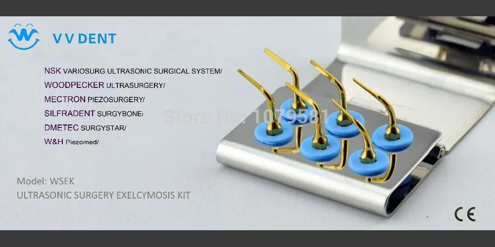 2 SETS WSEK  DENTAL IMPLANT Extraction kit DENTALOsteotomy NSK VarioSurg Endo S Set FIT NSK MECTRON W&H SILFRADENT