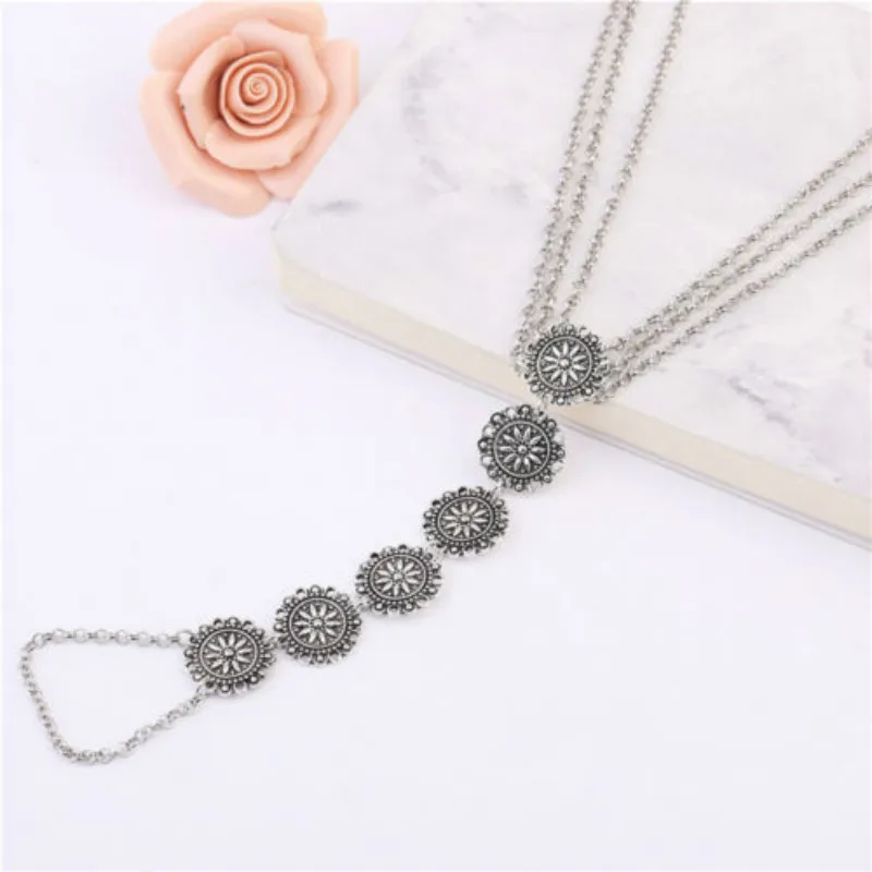 2018 модные женские туфли золото лодыжки ножной браслет Boho пляж босиком сандалии