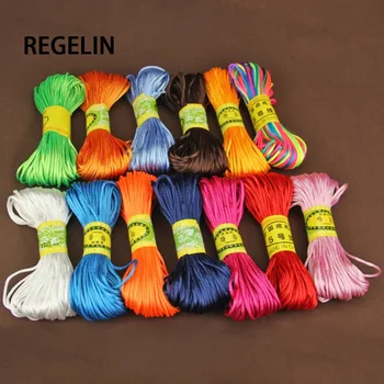 

REGELIN Nylon Cord Thread 20m/lot 2.5mm Chinese Knot Macrame Cord Bracelet Braided String DIY Tassels Beading String Thread