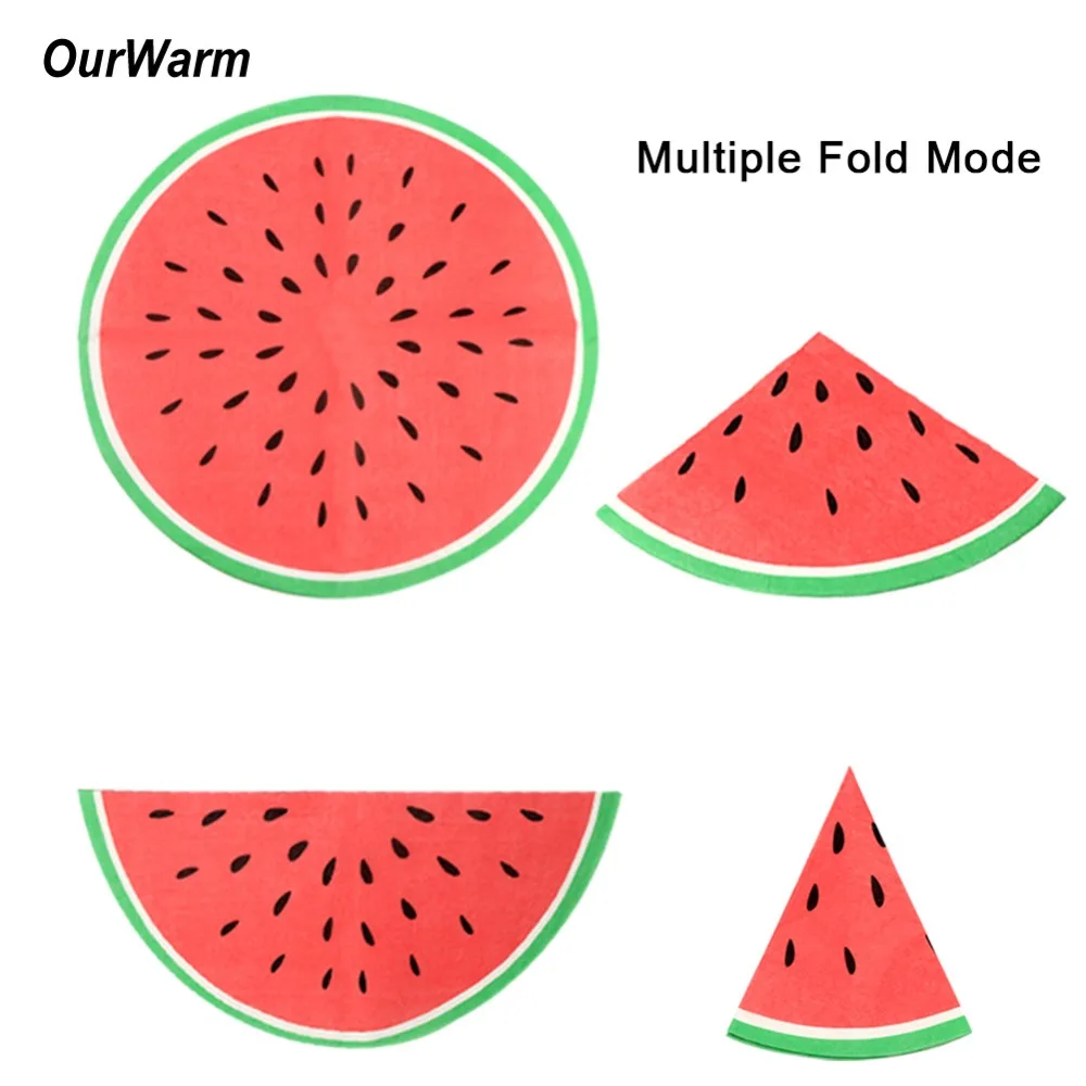 

OurWarm Disposable Tableware Plates Cups Napkins Tablecloth Sets Checkered Dinnerware Birthday Fruits Party BBQ Hawaiian Decor