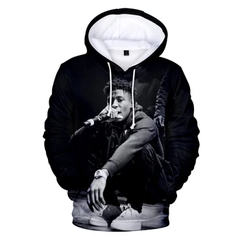

Rapper Blueface 3D Print Hoodie Men's Hoodies Spring Fall Winter Harajuku Long Sleeve Hooded Sweatshirt Hip Hop o-neck Tops